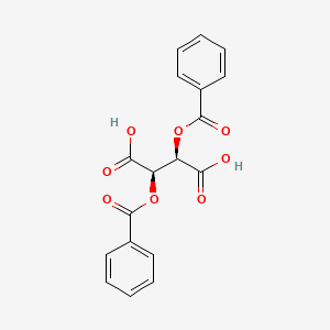 Molecular structure of Dibenzoyl-L-tartaric acid