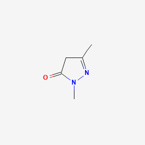 Molecular structure of 1,3-Dimethyl-5-pyrazolone