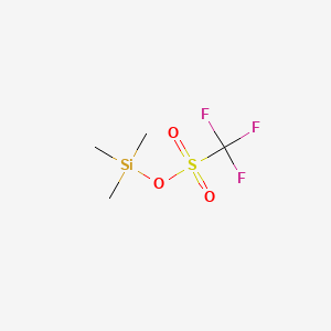 Molecular structure of Trimethylsilyl trifluoromethanesulfonate