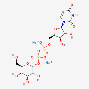 Molecular structure of Uridine 5-diphosphoglucose disodium salt