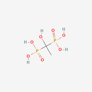 Molecular structure of 1-Hydroxyethylidene-1,1-diphosphonic acid