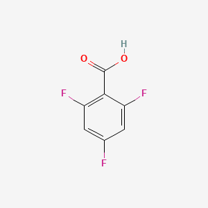 Molecular structure of 2,4,6-Trifluorobenzoic acid