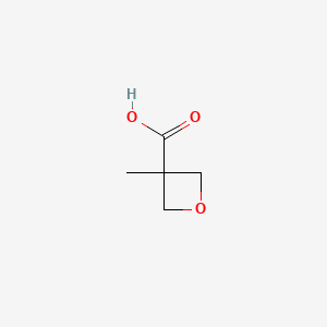 Molecular structure of 3-Methyl-3-oxetanecarboxylic Acid