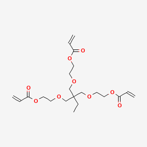 Molecular structure of Ethoxylated trimethylolpropane triacrylate
