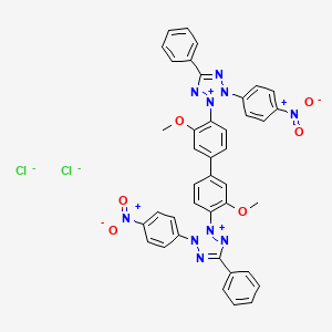 Molecular structure of Nitrotetrazolium blue chloride