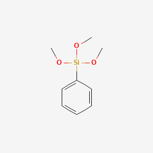 Molecular structure of Phenyltrimethoxysilane