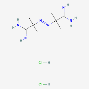 Molecular structure of 2,2-Azobis(2-methylpropionamidine) dihydrochloride