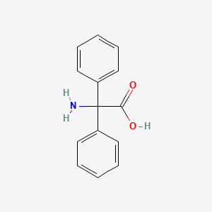 Molecular structure of 2,2-Diphenylglycine
