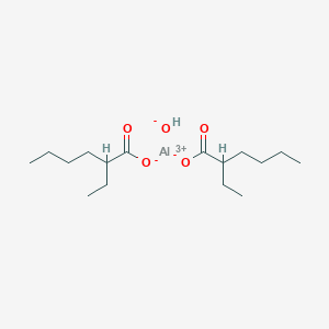 Molecular structure of Aluminium 2-ethylhexanoate