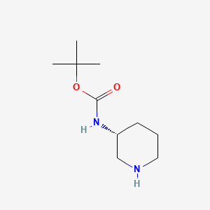 Molecular structure of (R)-3-(Boc-Amino)piperidine