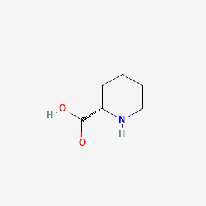 Molecular structure of Pipecolic acid, (-)-