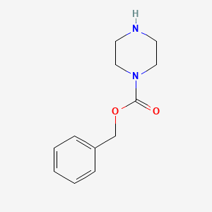 Molecular structure of Benzyl 1-piperazinecarboxylate
