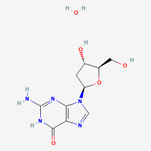 Molecular structure of 2′-Deoxyguanosine monohydrate