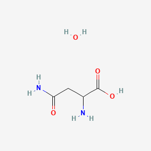 Molecular structure of DL-Asparagine monohydrate