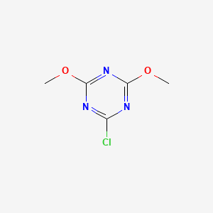 Molecular structure of 2-Chloro-4,6-dimethoxy-1,3,5-triazine
