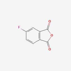 Molecular structure of 4-Fluorophthalic anhydride