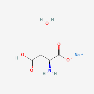 Molecular structure of Sodium aspartate monohydrate