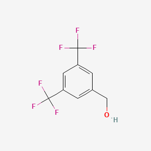 Molecular structure of 3,5-Bis(trifluoromethyl)benzyl alcohol