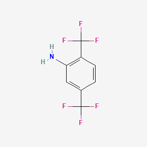 Molecular structure of 2,5-Bis(trifluoromethyl)aniline