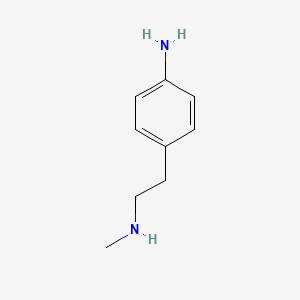 Molecular structure of 4-[2-(Methylamino)ethyl]aniline