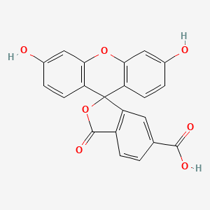 Molecular structure of 6-Carboxyfluorescein