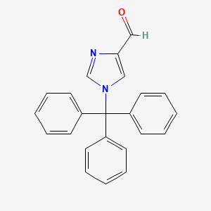 Molecular structure of 1-Tritylimidazole-4-carboxaldehyde