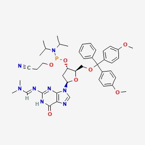 Molecular structure of DMT-dG(dmf) Phosphoramidite