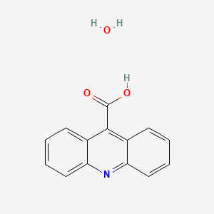 Molecular structure of 9-Acridinecarboxylic Acid Hydrate