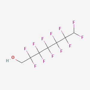 Molecular structure of 1H,1H,7H-Dodecafluoroheptanol