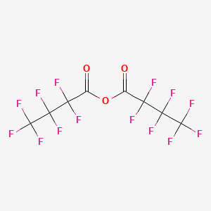 Molecular structure of Heptafluorobutyric anhydride