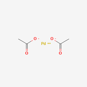 Molecular structure of Palladium diacetate