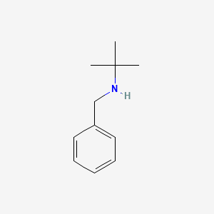 Molecular structure of N-(tert-Butyl)benzylamine
