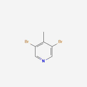 Molecular structure of 3,5-Dibromo-4-methylpyridine