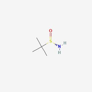 Molecular structure of (S)-(-)-2-Methyl-2-propanesulfinamide
