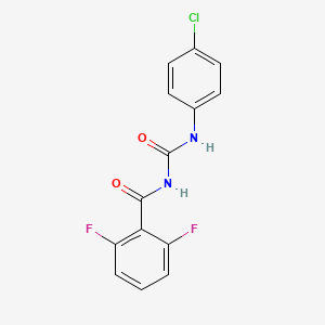 Molecular structure of Diflubenzuron