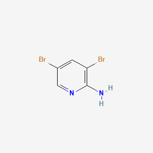 Molecular structure of 2-Amino-3,5-dibromopyridine