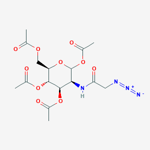 Molecular structure of 1,3,4,6-Tetra-O-acetyl-N-azidoacetylmannosamine