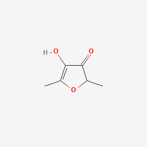Molecular structure of 4-Hydroxy-2,5-dimethyl-3(2H)furanone