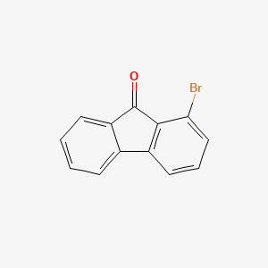 Molecular structure of 1-bromo-9H-fluoren-9-one