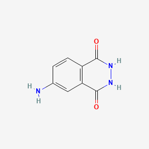 Molecular structure of 4-Aminophthalhydrazide