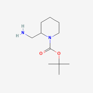 Molecular structure of 2-(Aminomethyl)-1-Boc-piperidine