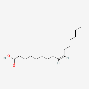 Molecular structure of Palmitoleic Acid