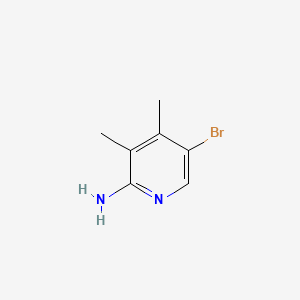 Molecular structure of 5-Bromo-3,4-dimethylpyridin-2-amine