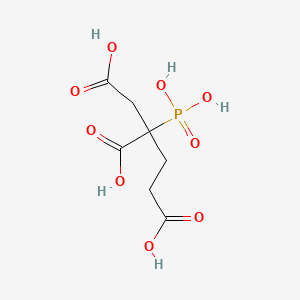 Molecular structure of 2-Phosphonobutane-1,2,4-tricarboxylic acid