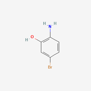 Molecular structure of 2-Amino-5-bromophenol