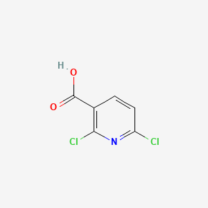 Molecular structure of 2,6-Dichloronicotinic acid
