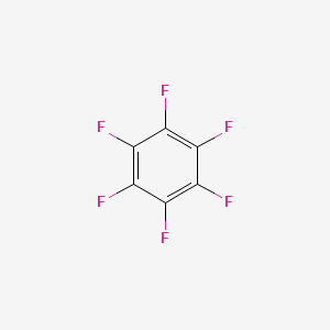 Molecular structure of Perfluorobenzene