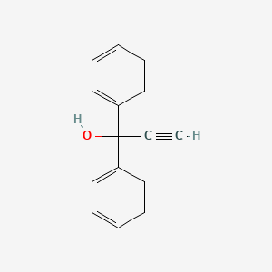 Molecular structure of Diphenylethynylcarbinol