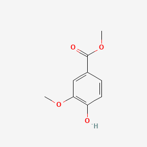 Molecular structure of Methyl vanillate