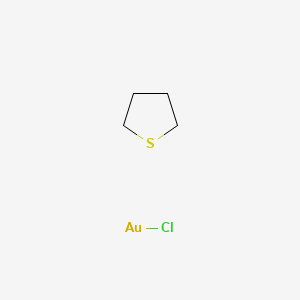 Molecular structure of Chloro(tetrahydrothiophene)gold(I)